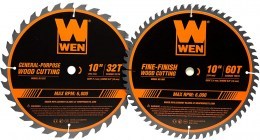 WEN professional carpentry saw blades set 1